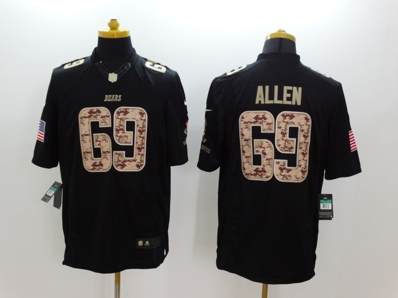 Men's Chicago Bears Jared Allen #69 Black Jersey